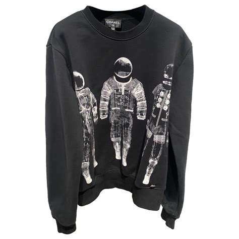 chanel sweater astronaut|Chanel black and white cardigans.